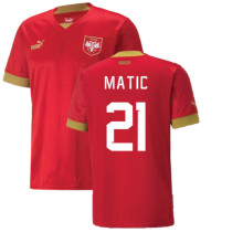 (M) 2022-2023 Serbia Home Shirt (MATIC 21)