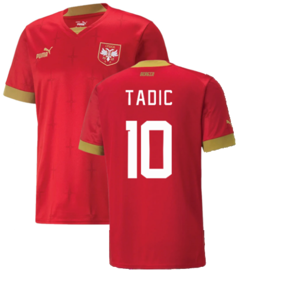 Puma (L) 2022-2023 Serbia Home Shirt (Tadic 10)