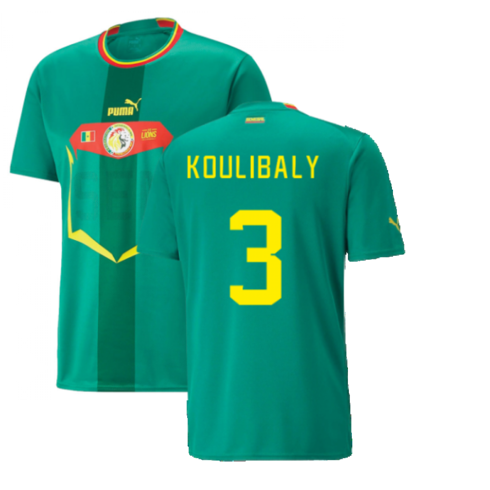 (M) 2022-2023 Senegal Away Shirt (KOULIBALY 3)