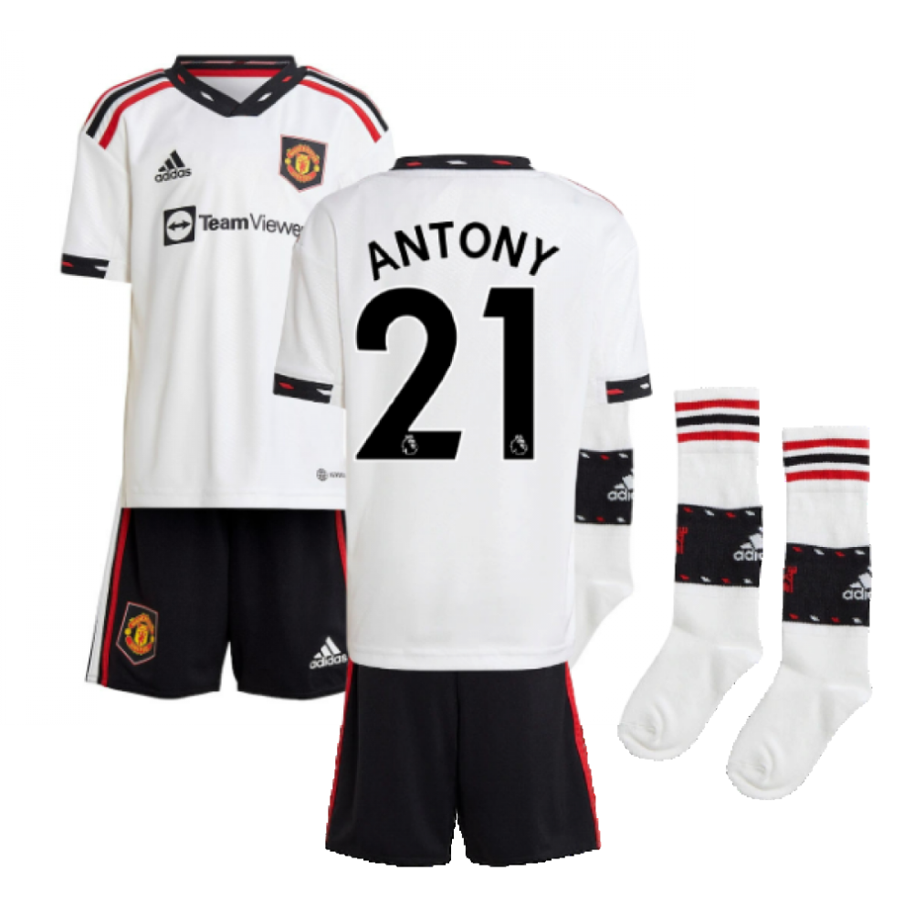 (18-24 Months) 2022-2023 Man Utd Away Mini Kit (ANTONY 21)