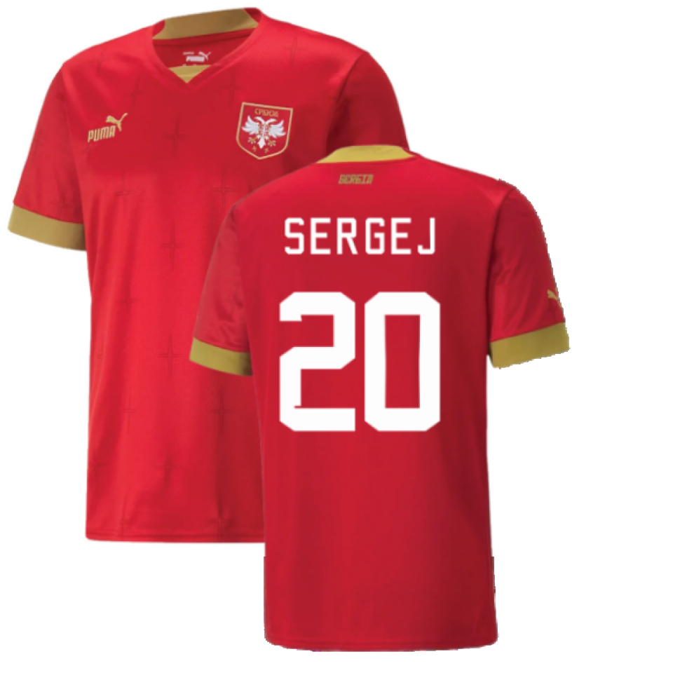 (M) 2022-2023 Serbia Home Shirt (SERGEJ 20)