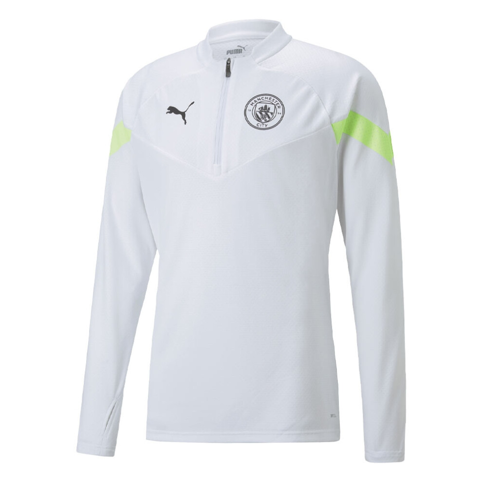 (XXL) 2022-2023 Man City Half Zip Training Top (White)