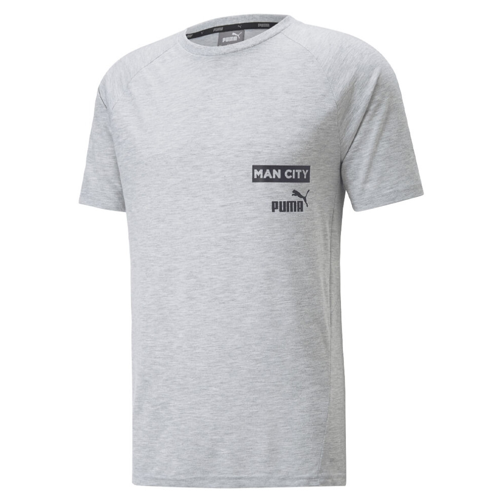 (L) 2022-2023 Man City Casuals Tee (Light Grey)