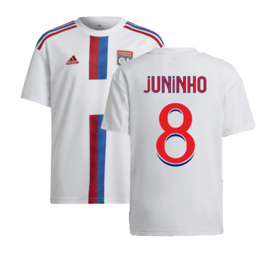 (MB) 2022-2023 Olympique Lyon Home Shirt (Kids) (JUNINHO 8)