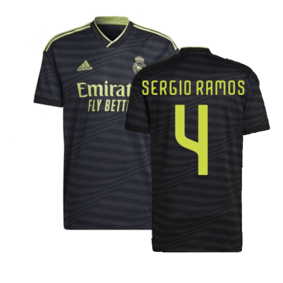 Adidas (Xl) 2022-2023 Real Madrid Third Shirt (Sergio Ramos 4)