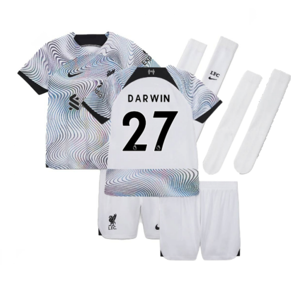 (SB) 2022-2023 Liverpool Away Mini Kit (DARWIN 27)