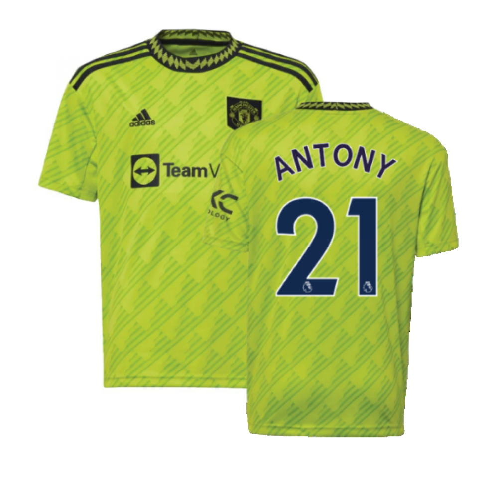 (XXL) 2022-2023 Man Utd Third Shirt (Kids) (ANTONY 21)