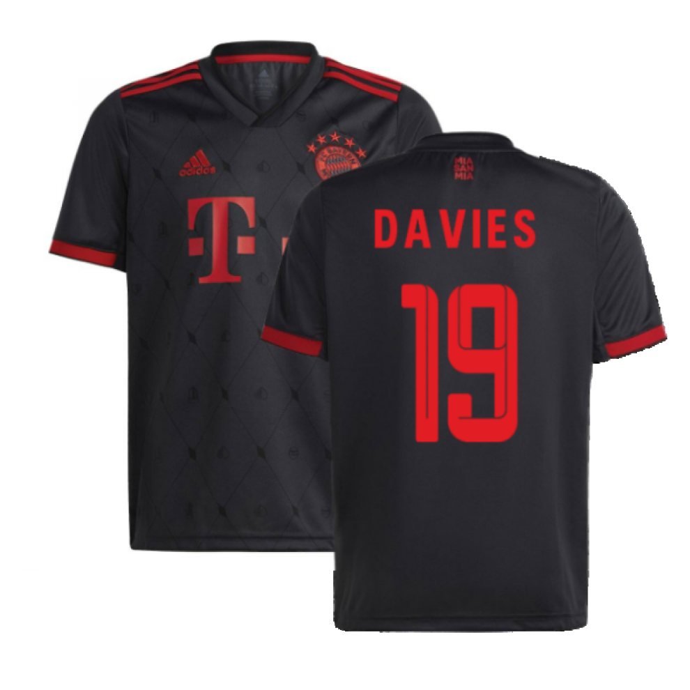 Adidas (Sb) 2022-2023 Bayern Munich Third Shirt (Kids) (Davies 19)