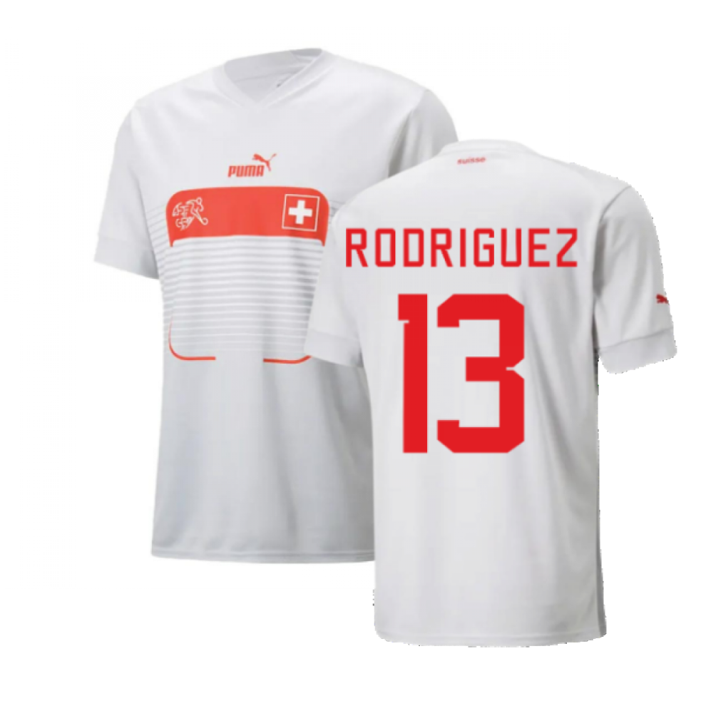 (M) 2022-2023 Switzerland Away Shirt (Rodriguez 13)