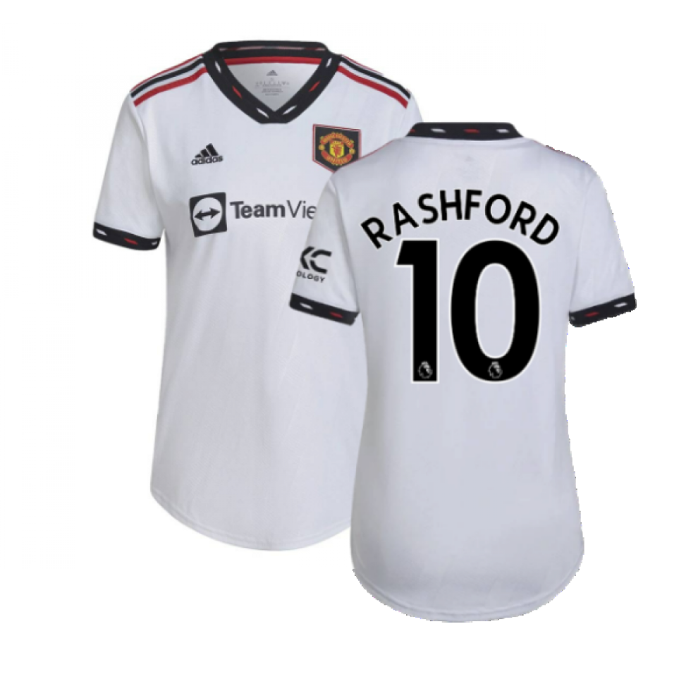 Adidas (Xl) 2022-2023 Man Utd Away Shirt (Ladies) (Rashford 10)