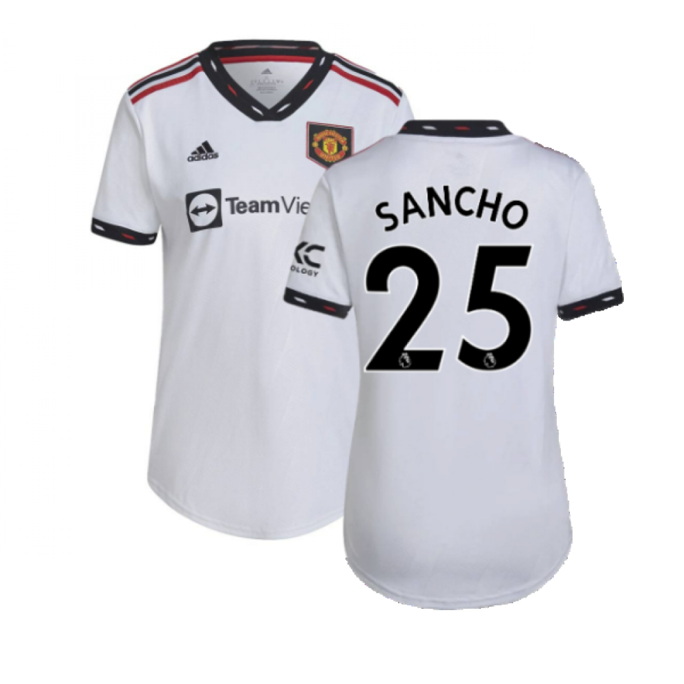 Adidas (Xl) 2022-2023 Man Utd Away Shirt (Ladies) (Sancho 25)