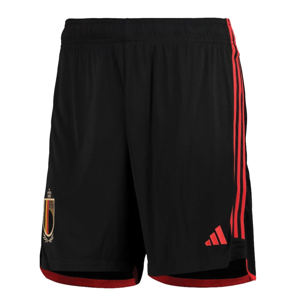 Adidas (Xxl) 2022-2023 Belgium Home Shorts (Black)