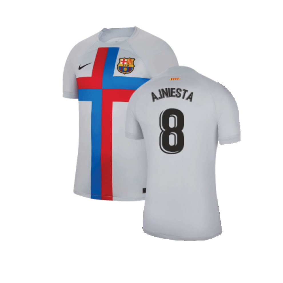 (L) 2022-2023 Barcelona Third Shirt (A.INIESTA 8)