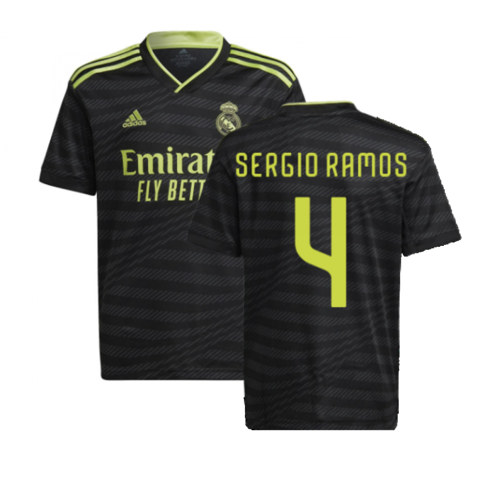 Adidas (Xxl) 2022-2023 Real Madrid Third Shirt (Kids) (Sergio Ramos 4)