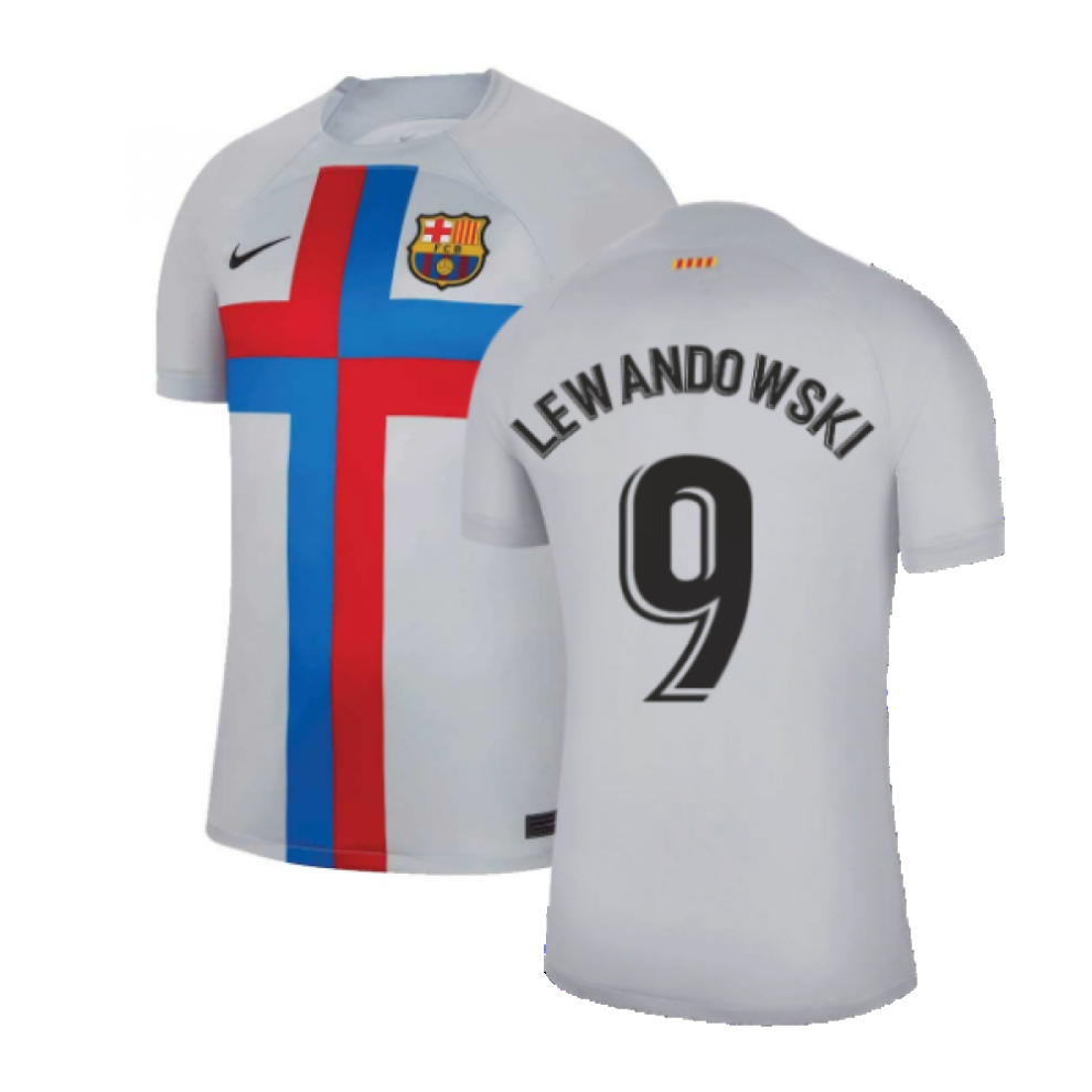 (M) 2022-2023 Barcelona Third Shirt (LEWANDOWSKI 9)