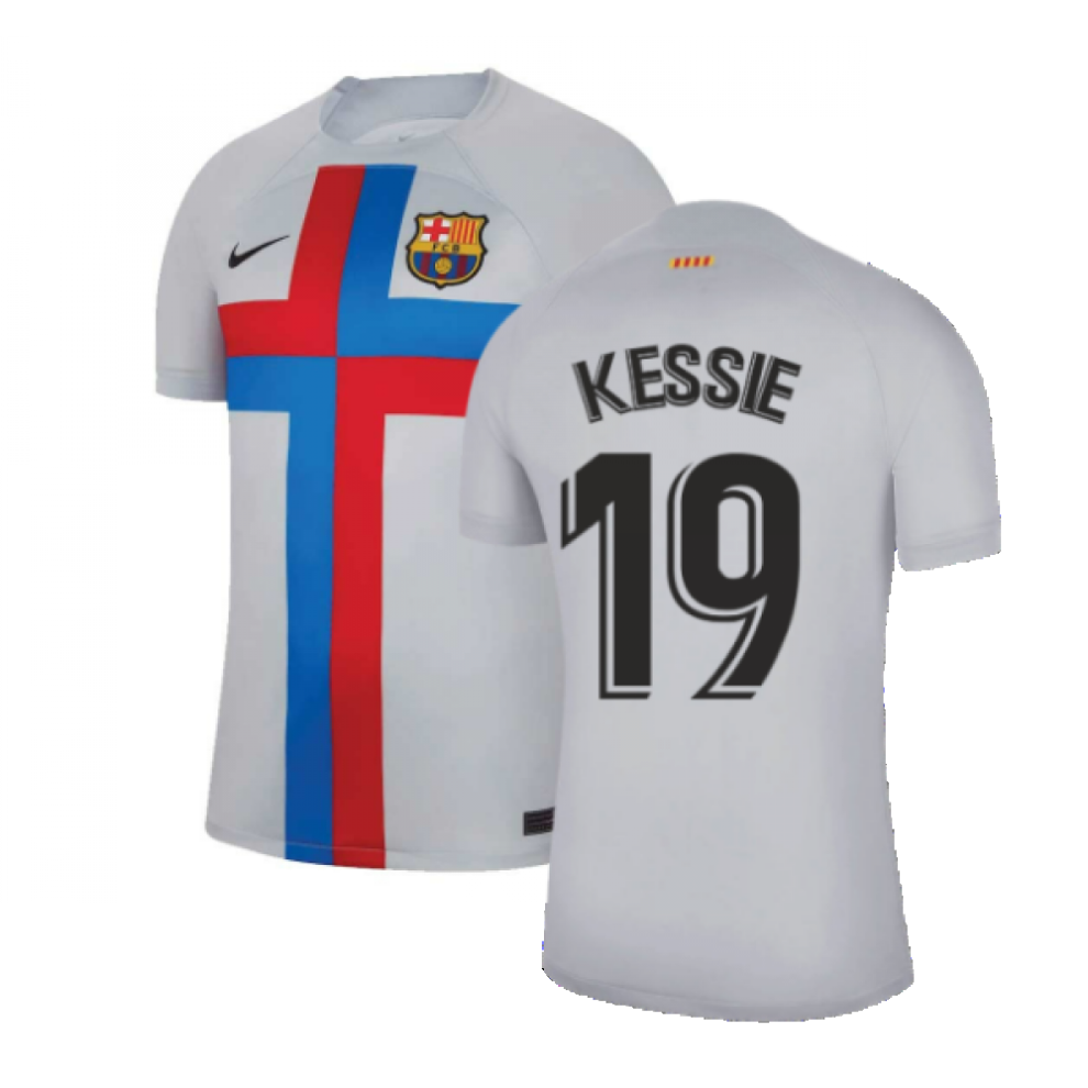 (XL) 2022-2023 Barcelona Third Shirt (KESSIE 19)