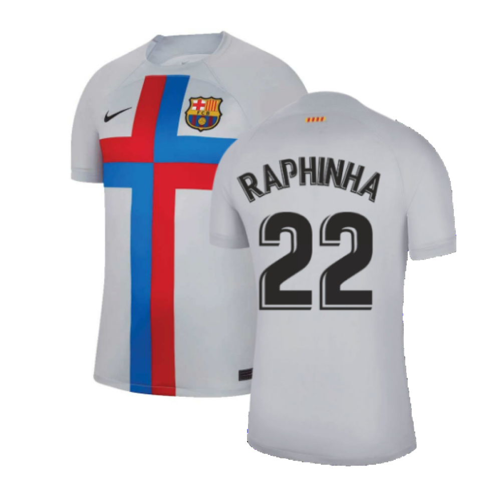 Nike (Xl) 2022-2023 Barcelona Third Shirt (Raphinha 22)