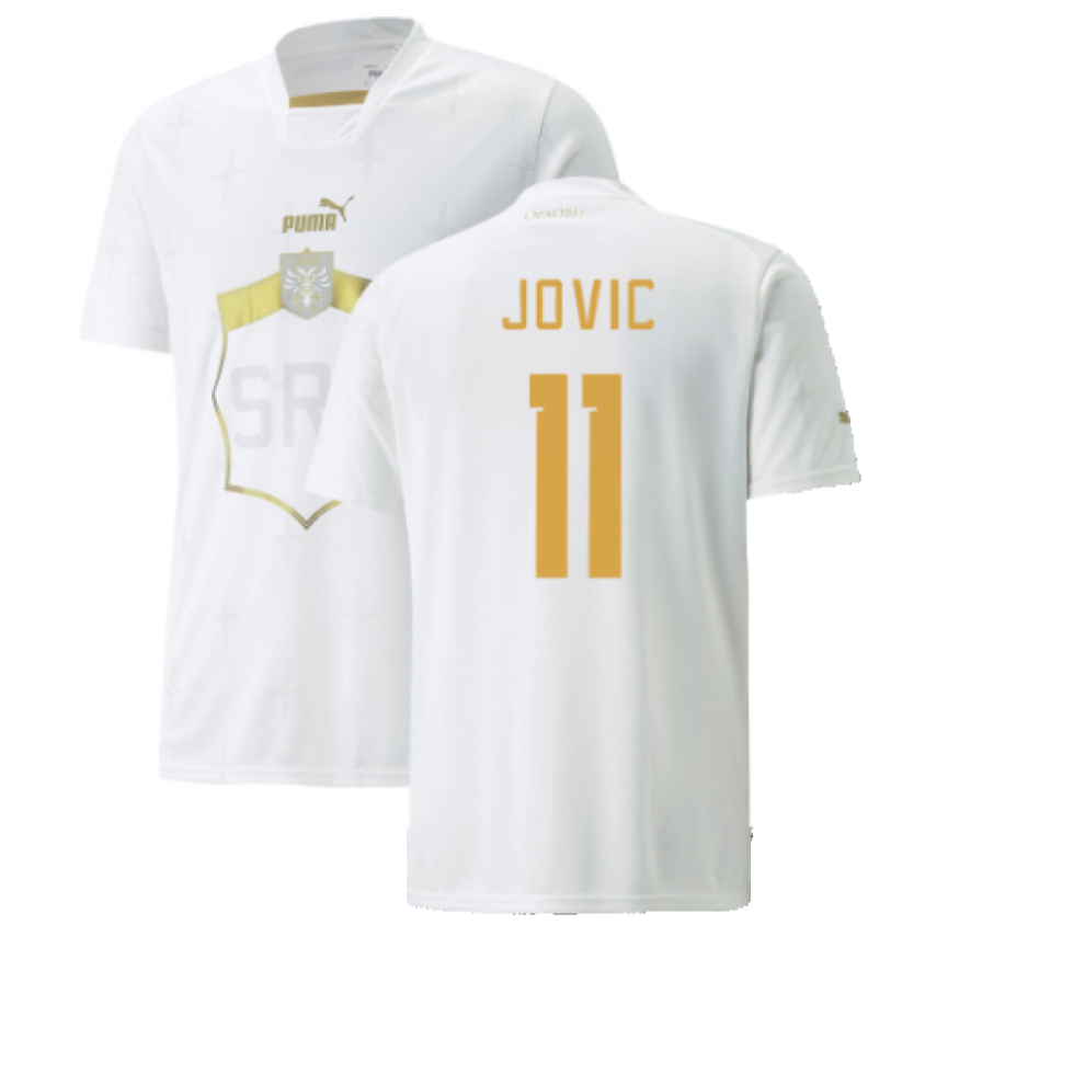 Puma (M) 2022-2023 Serbia Away Shirt (Jovic 11)