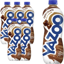 YAZOO Chocolate Milkshake Milk Drink, High in Protein & Calcium, 1 Litre (Pack of 6)