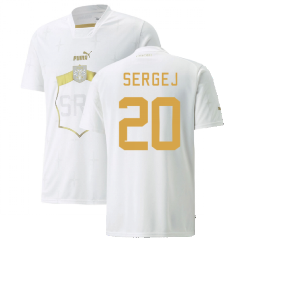 Puma (Xl) 2022-2023 Serbia Away Shirt (Sergej 20)