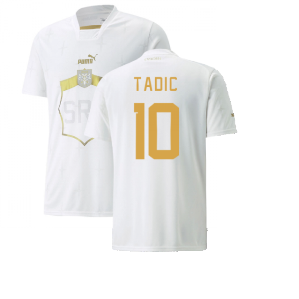 Puma (Xl) 2022-2023 Serbia Away Shirt (Tadic 10)