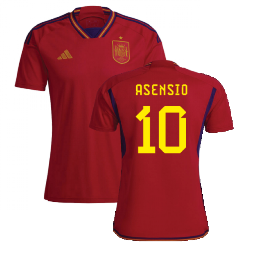 (L) 2022-2023 Spain Home Shirt (ASENSIO 10)