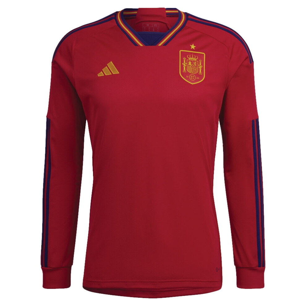 Adidas (3Xl) 2022-2023 Spain Long Sleeve Home Shirt