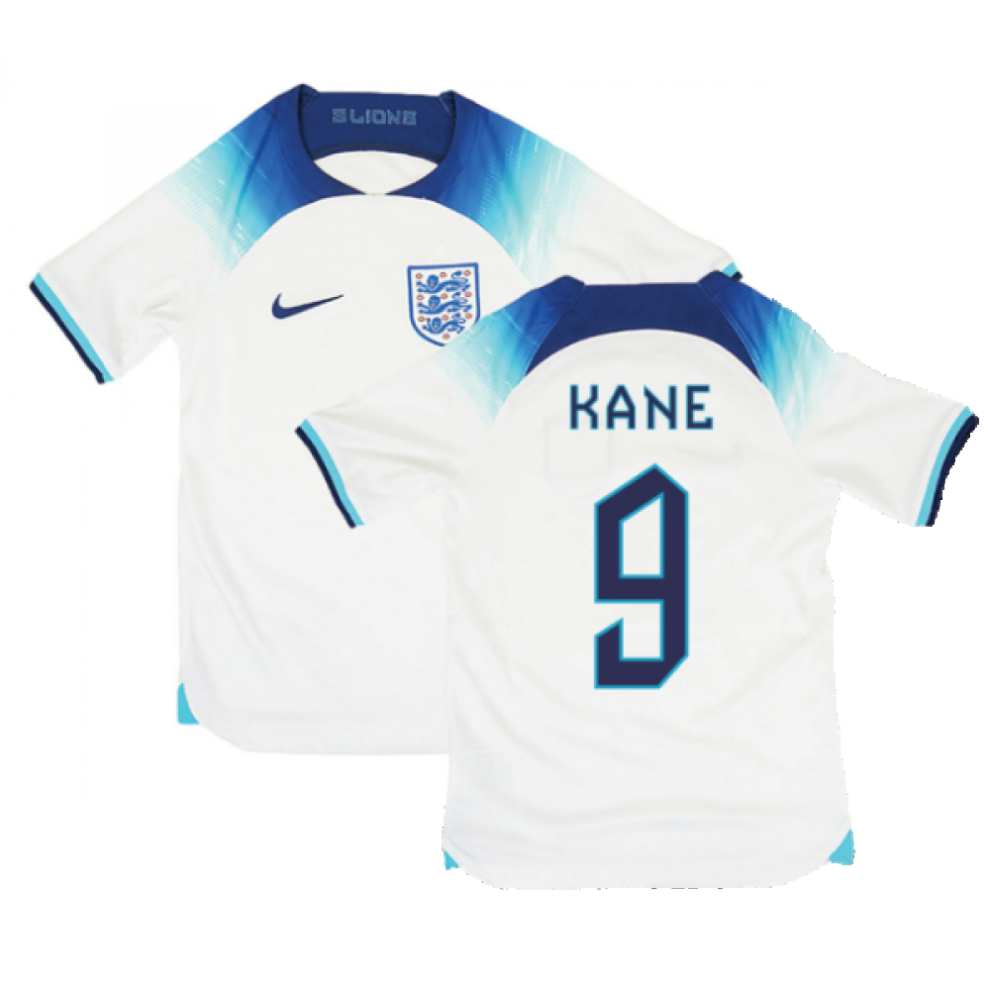 (XLB) 2022-2023 England Home Shirt (Kids) (KANE 9)