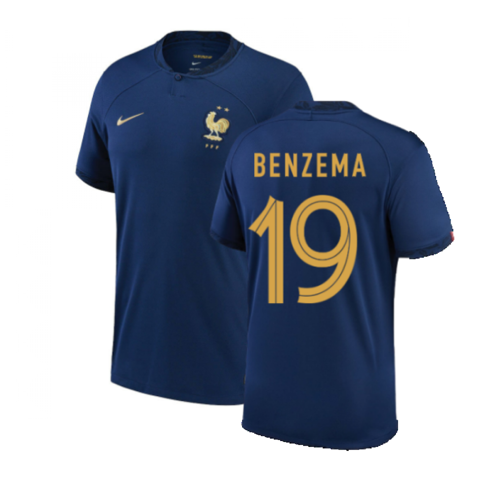 New Nike (Xl) 2022-2023 France Home Shirt (Benzema 19) Dn0690-410-262423