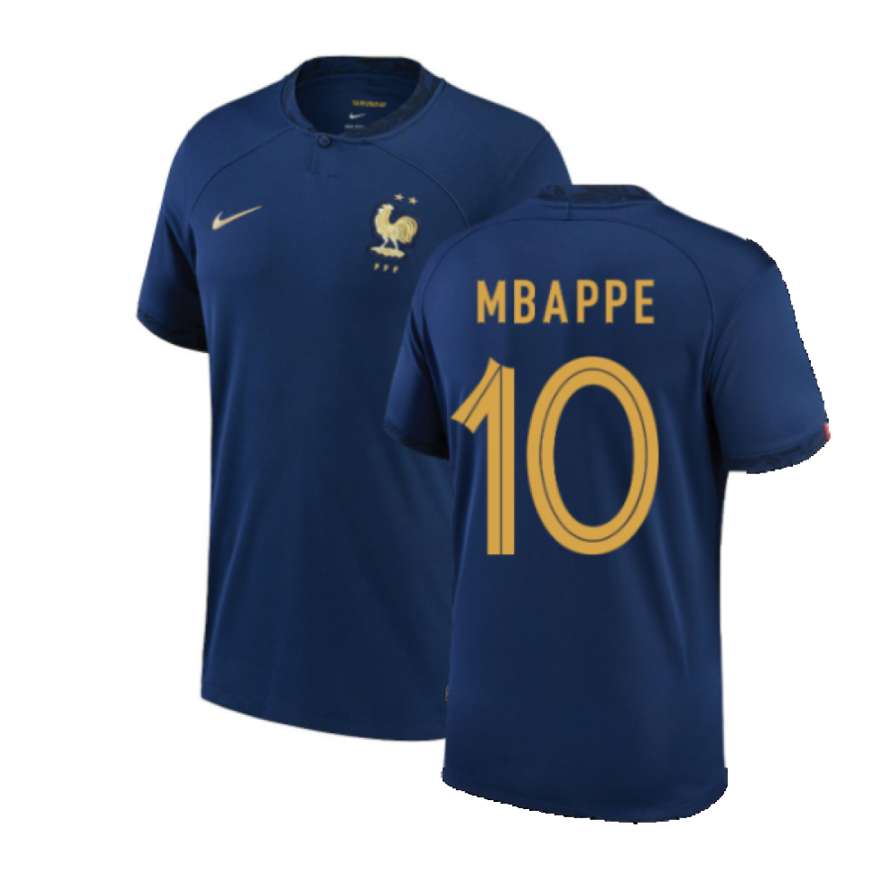 (XXL) 2022-2023 France Home Shirt (MBAPPE 10)