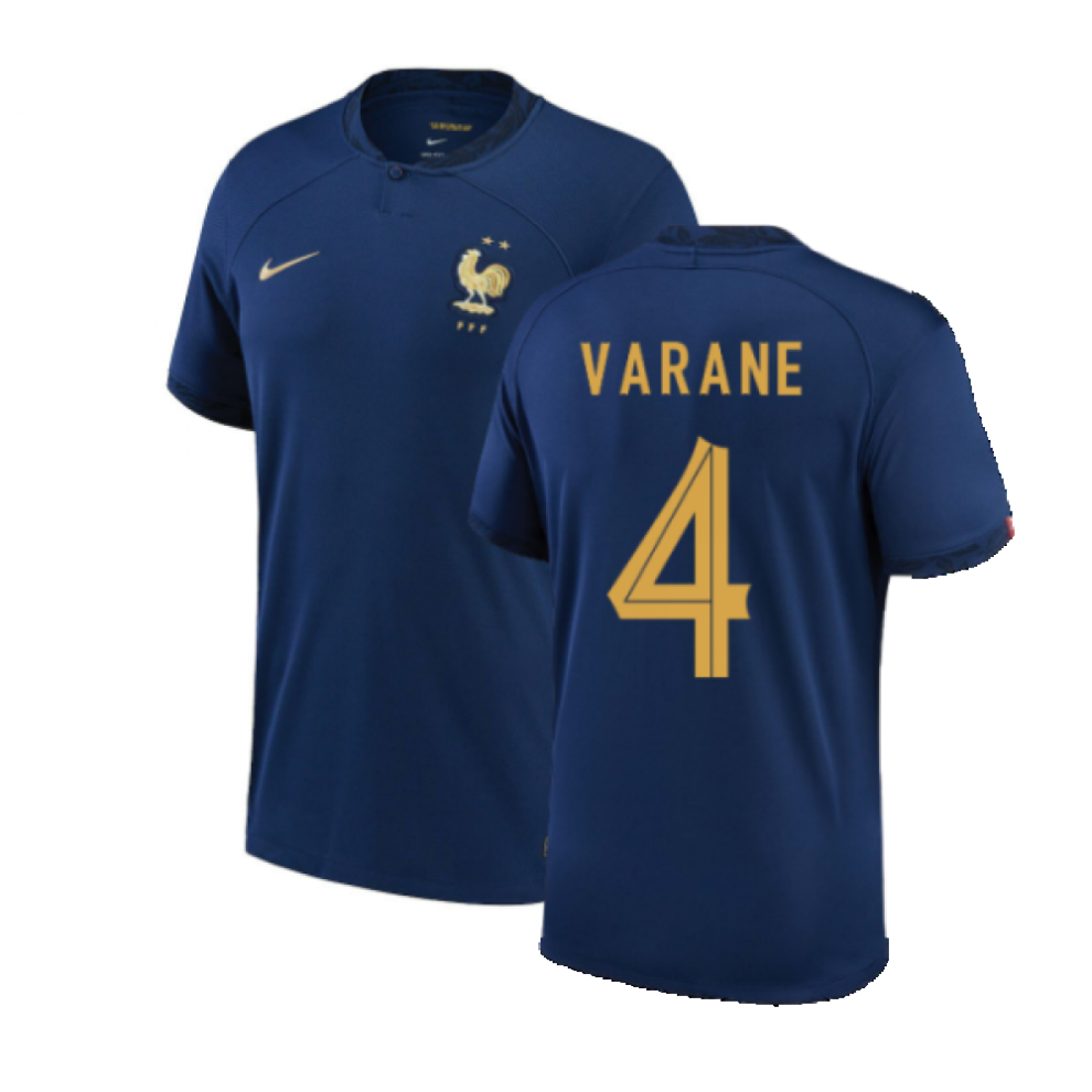 (XL) 2022-2023 France Home Shirt (VARANE 4)