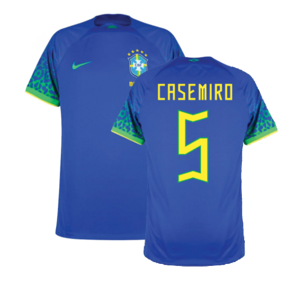 (L) 2022-2023 Brazil Away Shirt (CASEMIRO 5)