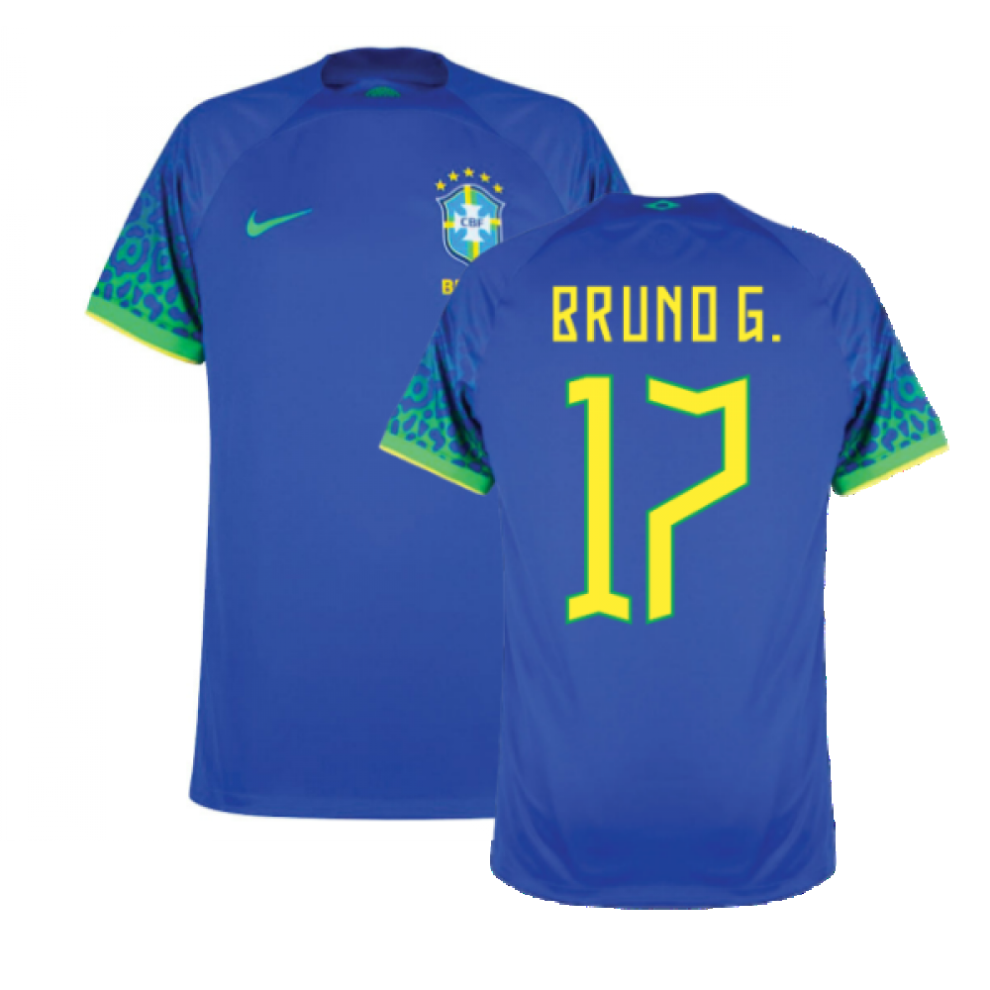 (M) 2022-2023 Brazil Away Shirt (BRUNO G. 17)