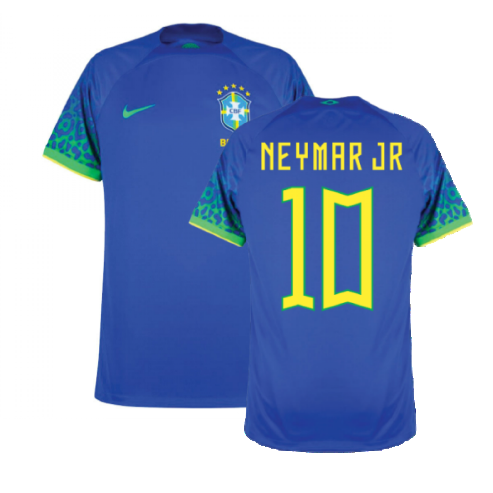 (XL) 2022-2023 Brazil Away Shirt (NEYMAR JR 10)