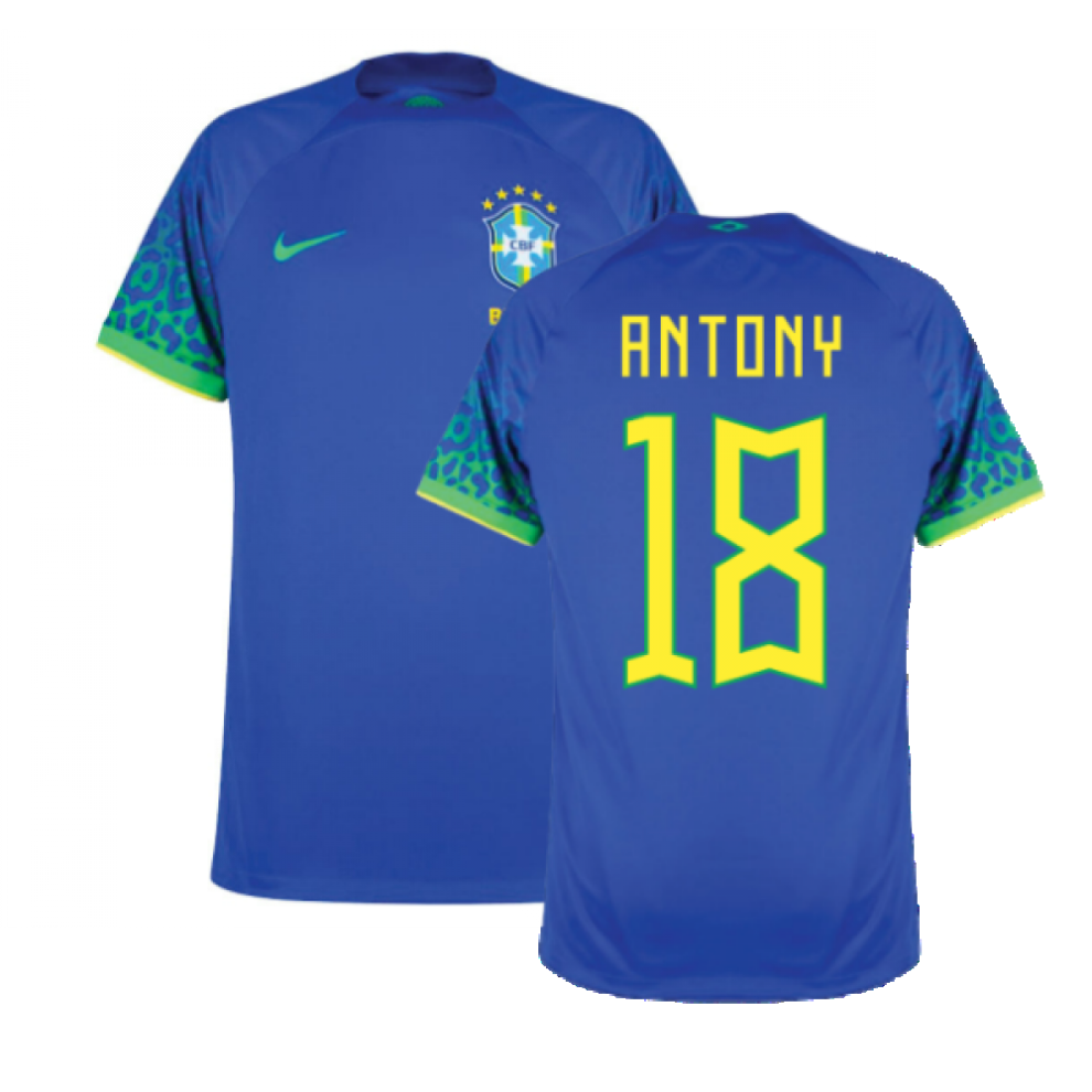 (L) 2022-2023 Brazil Away Shirt (ANTONY 18)