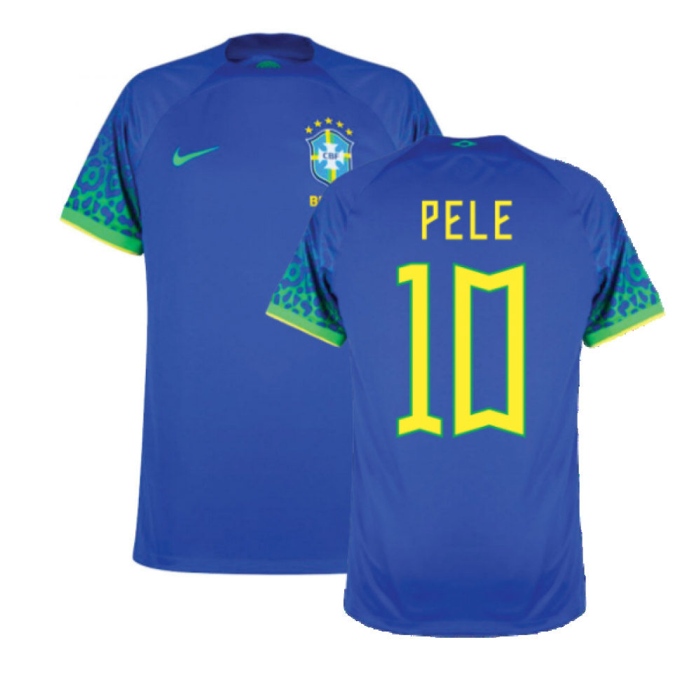 (XXL) 2022-2023 Brazil Away Shirt (PELE 10)