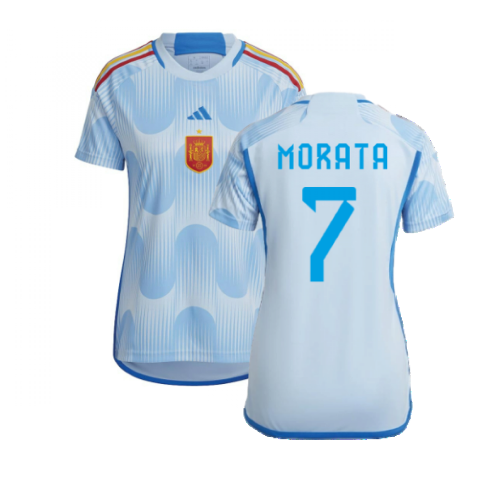 (XL) 2022-2023 Spain Away Shirt (Ladies) (MORATA 7)