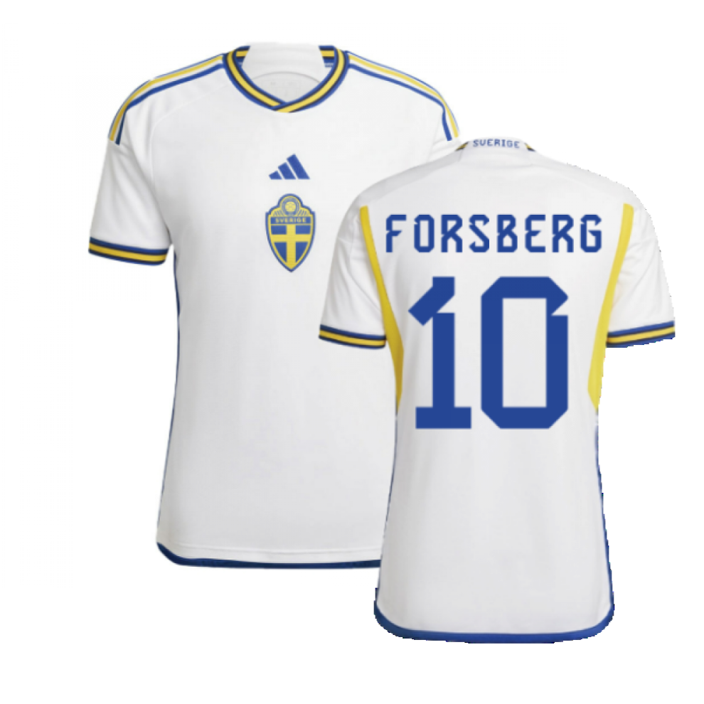 (XL) 2022-2023 Sweden Away Shirt (FORSBERG 10)