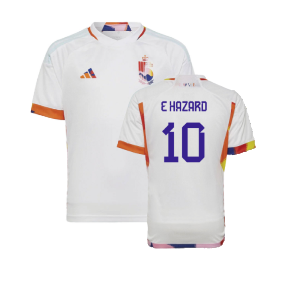 Adidas (Xxl) 2022-2023 Belgium Away Shirt (Kids) (E Hazard 10)