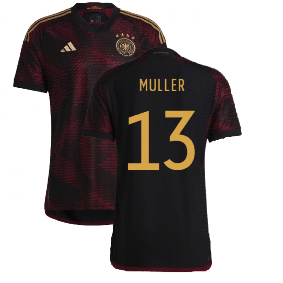 (M) 2022-2023 Germany Authentic Away Shirt (MULLER 13)