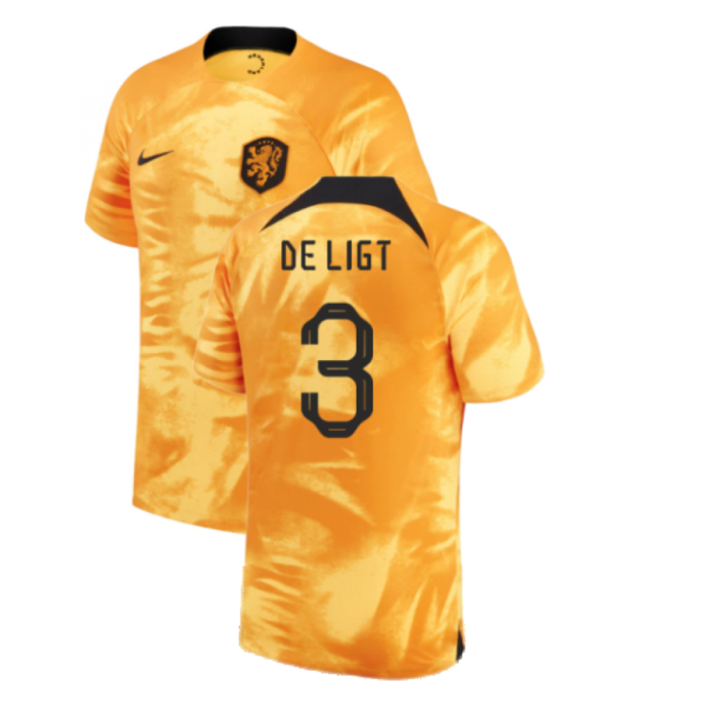 (L) 2022-2023 Holland Home Shirt (DE LIGT 3)