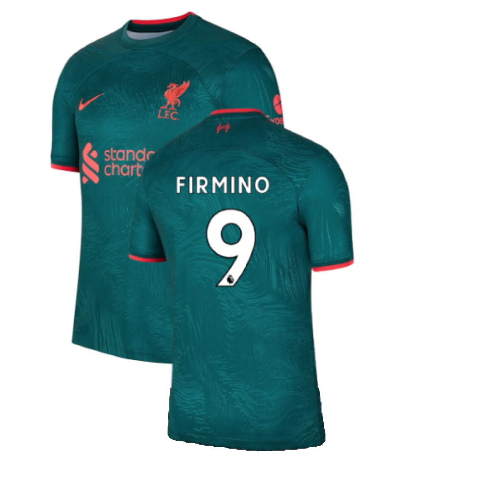 (M) 2022-2023 Liverpool Third Shirt (FIRMINO 9)