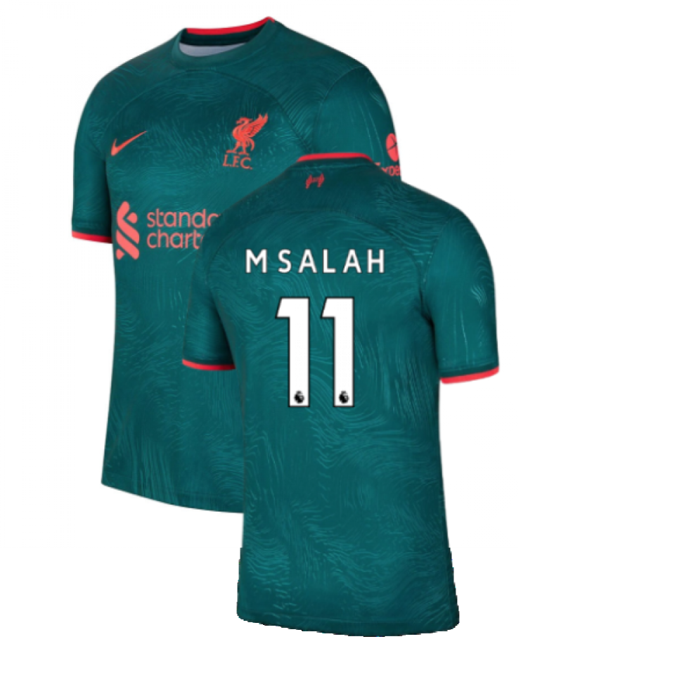 (L) 2022-2023 Liverpool Third Shirt (M SALAH 11)