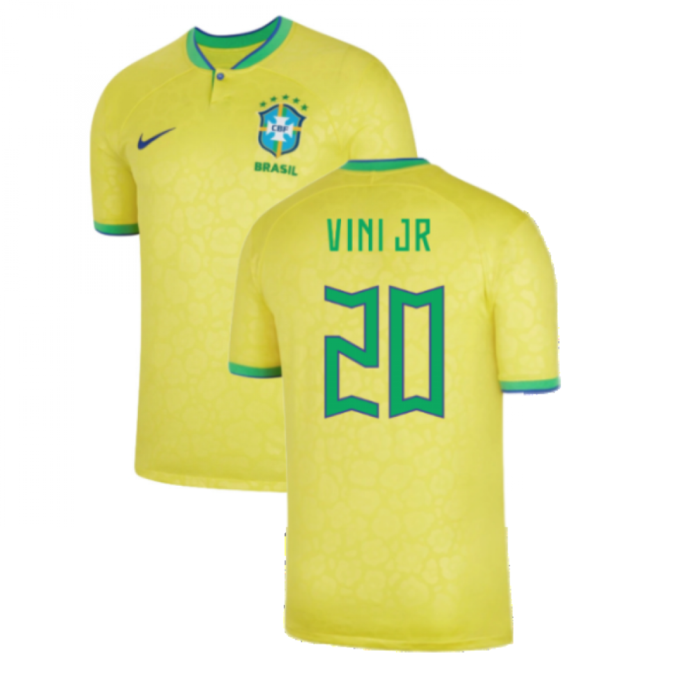 (XXL) 2022-2023 Brazil Home Shirt (VINI JR 20)