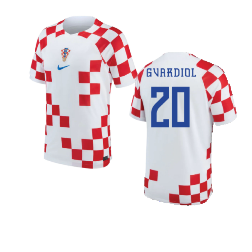 (S) 2022-2023 Croatia Home Shirt (GVARDIOL 20)