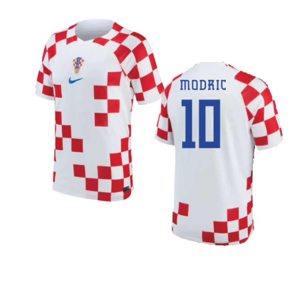 (XL) 2022-2023 Croatia Home Shirt (MODRIC 10)