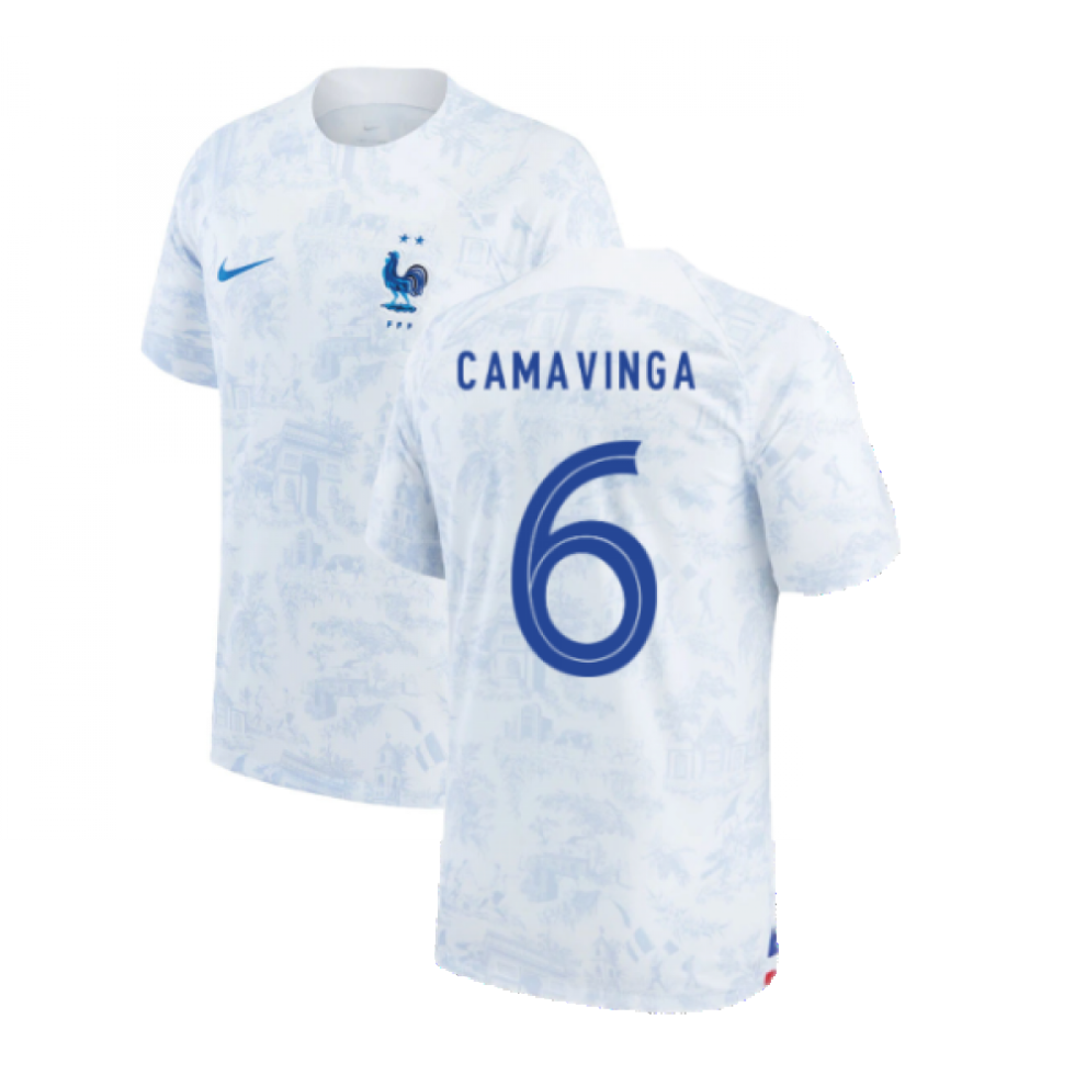 (XL) 2022-2023 France Away Shirt (CAMAVINGA 6)