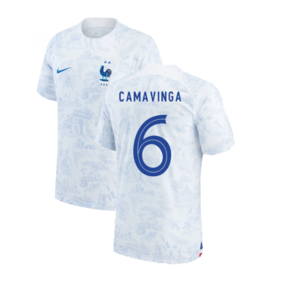 (M) 2022-2023 France Away Shirt (CAMAVINGA 6)