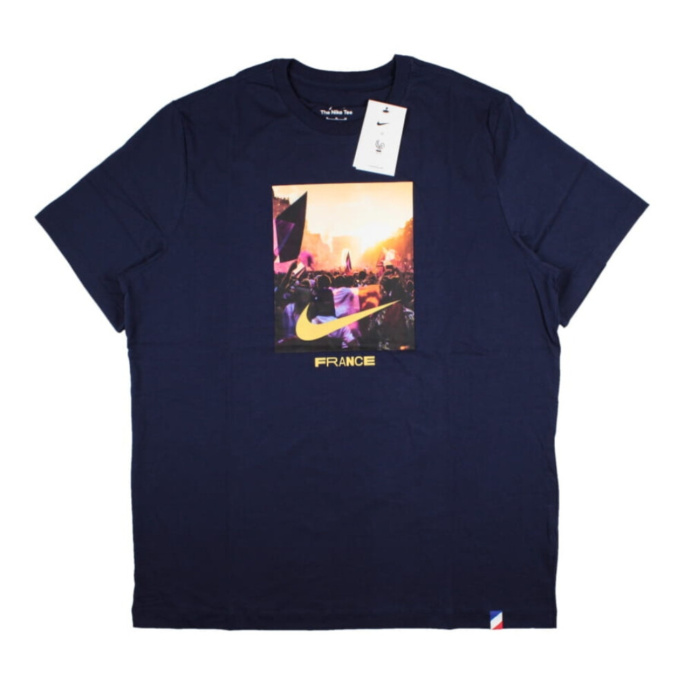 (M) 2022-2023 France Graphic Tee (Navy)