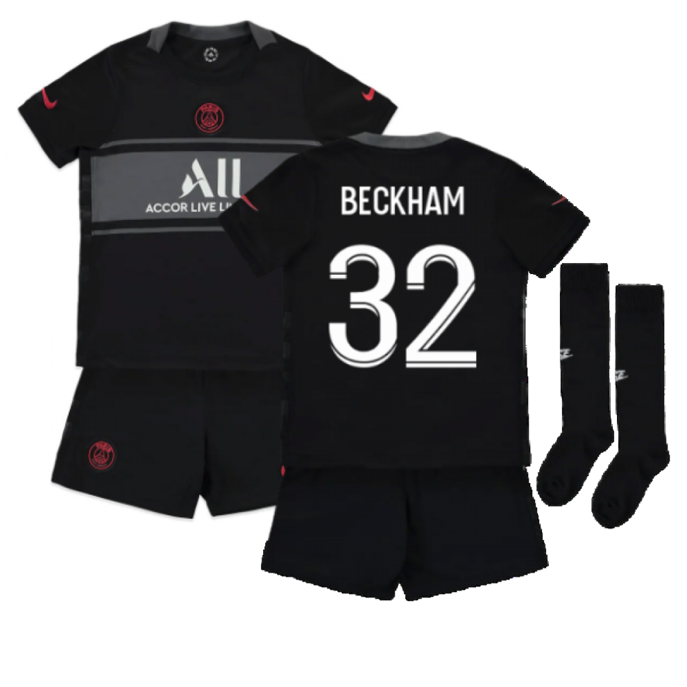 (MB) 2021-2022 PSG Third Mini Kit (BECKHAM 32)